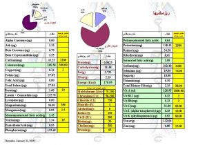 نرم افزار آنالایزر مواد غذایی